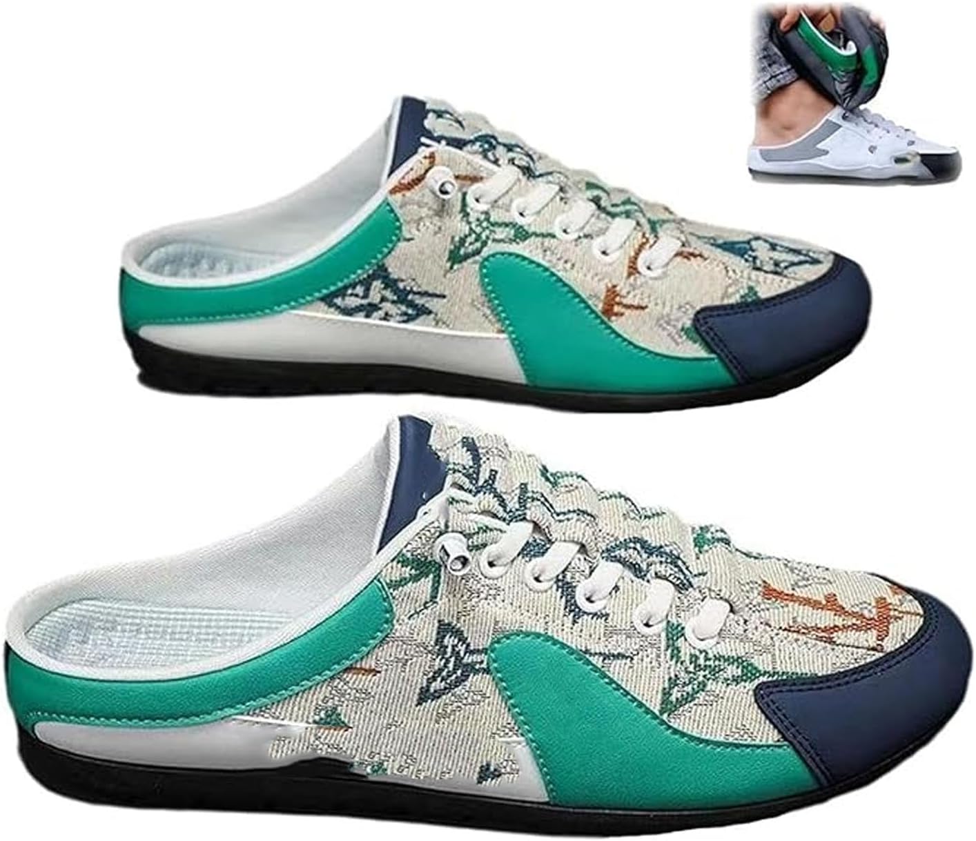 Мужские кроссовки без задника, новые летние мужские спортивные слипоны, повседневные мюли с открытой пяткой, спортивная обувь низкого типа для прогулок на открытом воздухе Noworfewer, зеленый
Мужские кроссовки без задника, новые летние мужские спортивные слипоны, повседневные мюли с открытой пяткой, спортивная обувь низкого типа для прогулок на открытом воздухе Noworfewer, зеленый