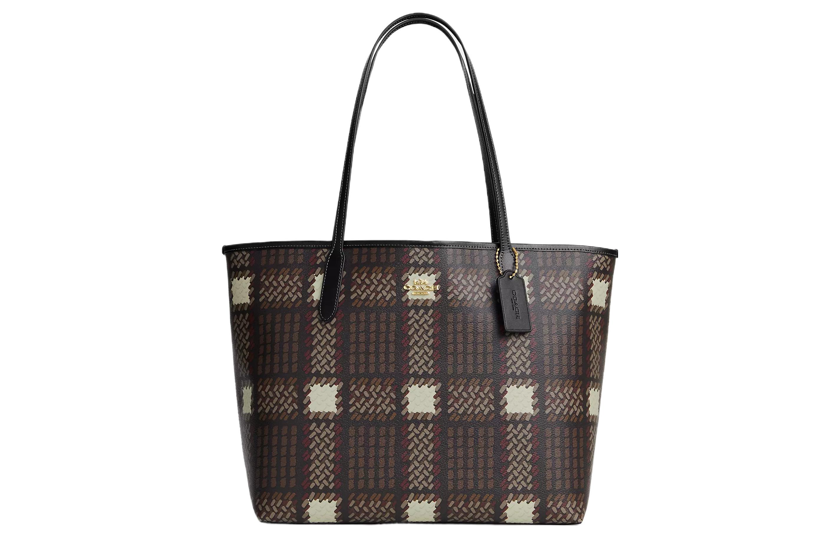 Городской холст с кожаной сумкой тоут Шоппер Сумка через плечо Женская Коричневая COACH
Городской холст с кожаной сумкой тоут Шоппер Сумка через плечо Женская Коричневая COACH