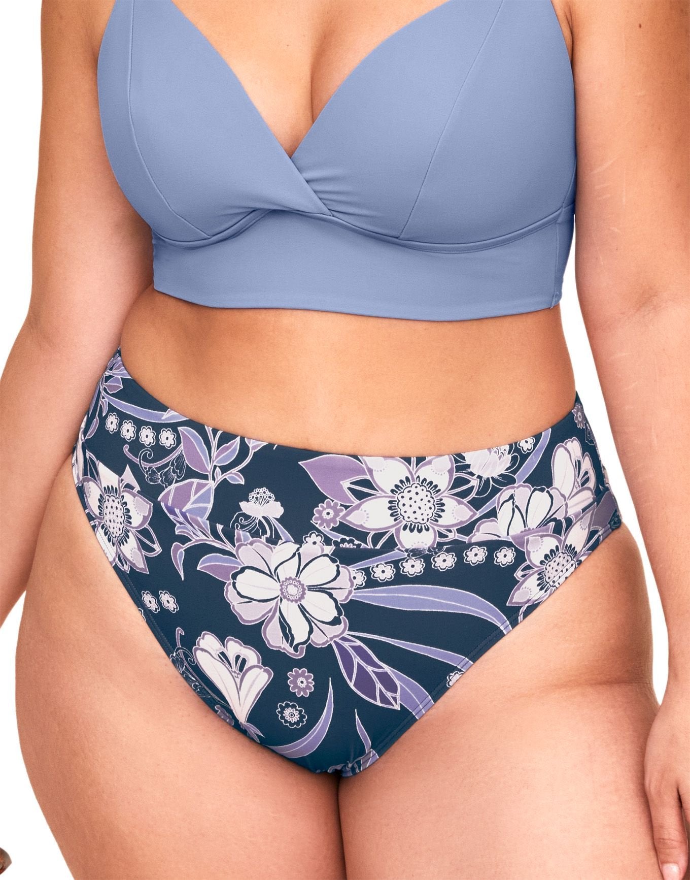 Женский купальник Nina Plus-Size с высокой талией и плавками-бикини Adore Me, цвет bohemian dreams c02 
Женский купальник Nina Plus-Size с высокой талией и плавками-бикини Adore Me, цвет bohemian dreams c02