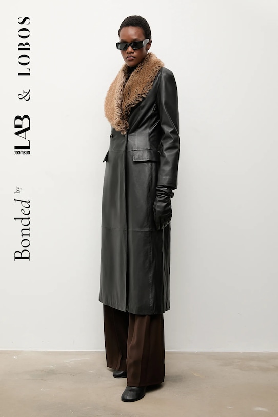 Кожаное пальто bonded by & lobos Answear.LAB, черный
Кожаное пальто bonded by & lobos Answear.LAB, черный