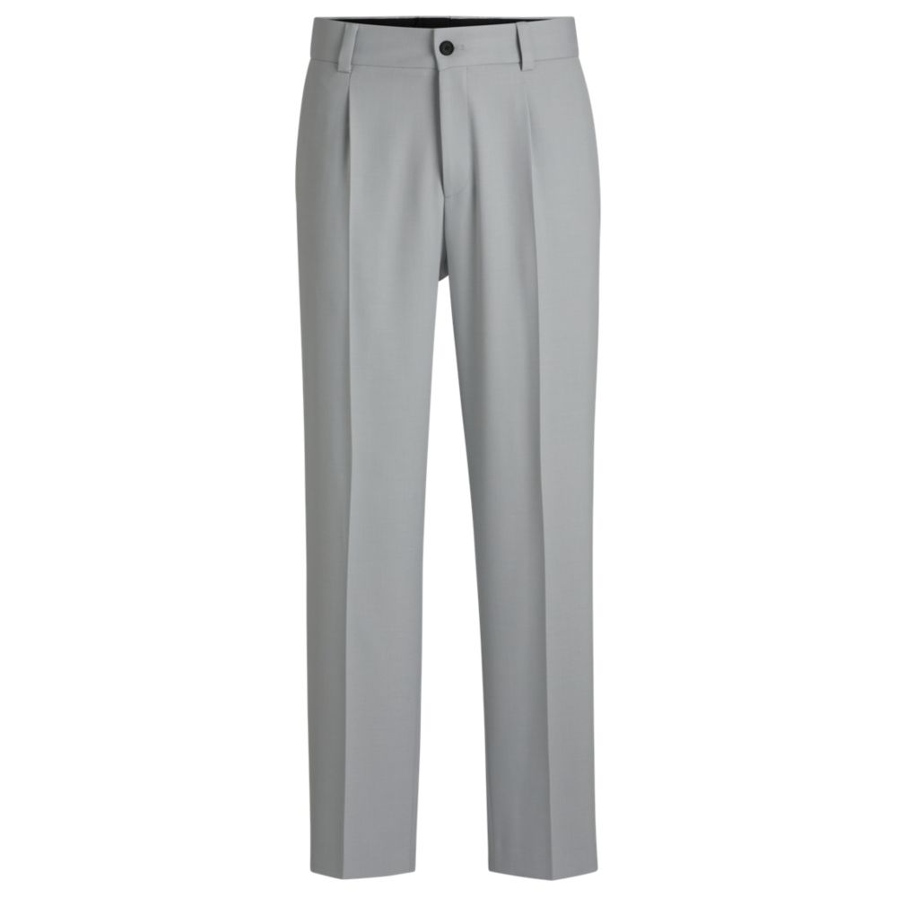 Современные брюки из эластичного твила со стрелками спереди HUGO, светло-серый
Современные брюки из эластичного твила со стрелками спереди HUGO, светло-серый