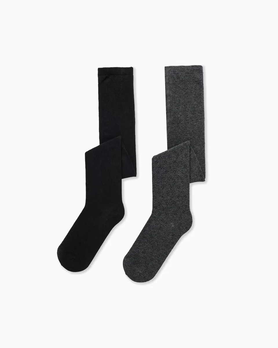 Набор из 2 однотонных девичьих колготок с эластичной талией Zippy, многоцветный
Набор из 2 однотонных девичьих колготок с эластичной талией Zippy, многоцветный