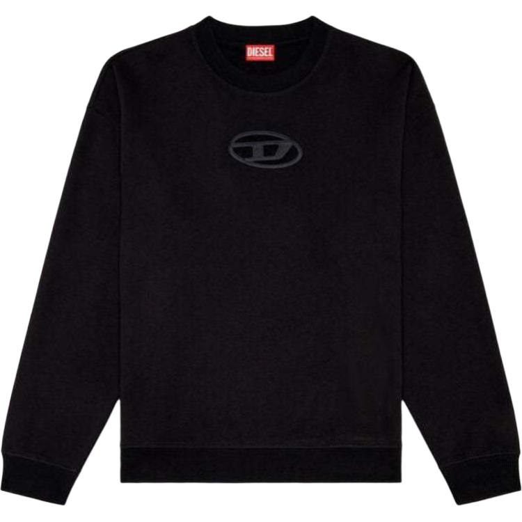 Свитшот с вырезом и овальным логотипом D DIESEL, черный
Свитшот с вырезом и овальным логотипом D DIESEL, черный