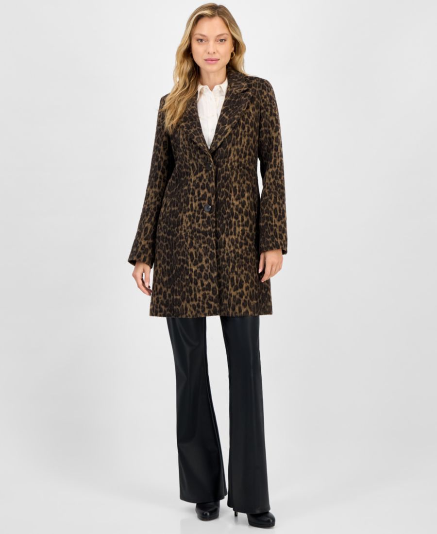 Женское однобортное пальто с анималистическим принтом CeCe, Leopard
Женское однобортное пальто с анималистическим принтом CeCe, Leopard