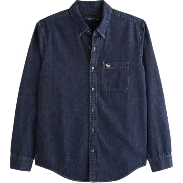 Abercrombie&Fitch Мужская синяя рубашка
Abercrombie&Fitch Мужская синяя рубашка