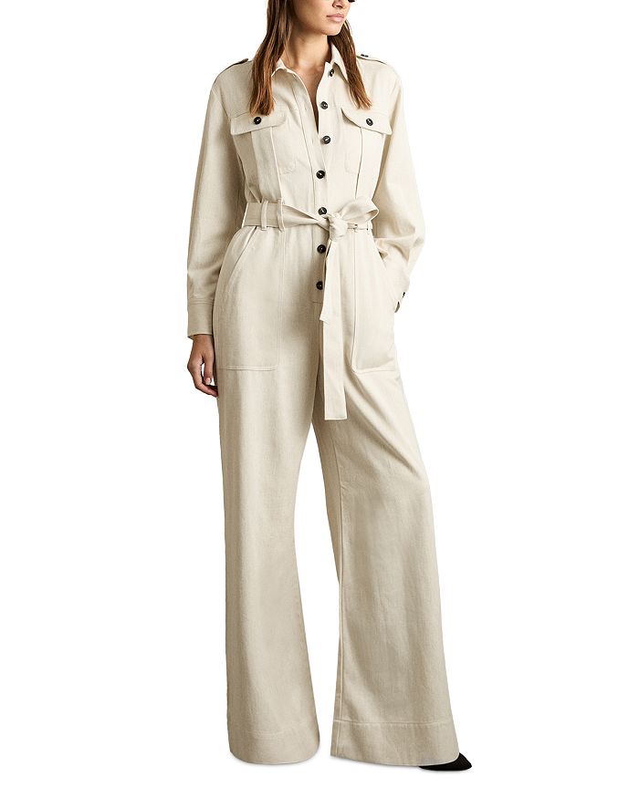 Anais Utility комбинезон REISS, слоновая кость/кремовый 
Anais Utility комбинезон REISS, слоновая кость/кремовый