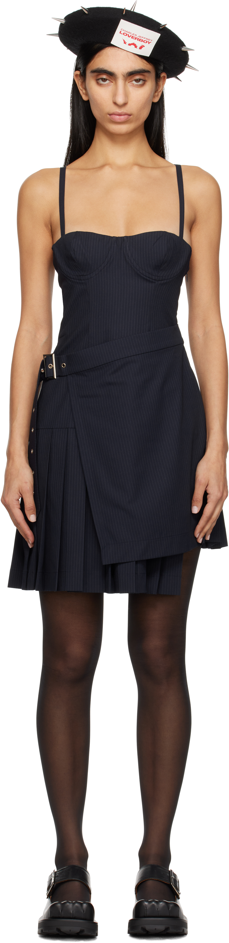 Мини-платье в стиле килт с синим принтом Charles Jeffrey LOVERBOY
Мини-платье в стиле килт с синим принтом Charles Jeffrey LOVERBOY