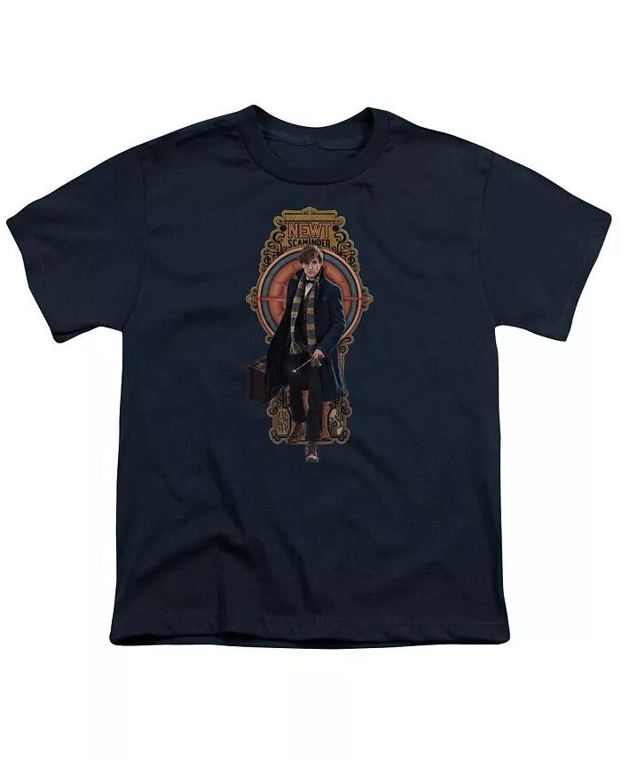 Футболка с коротким рукавом Newt Scamander для мальчиков Fantastic Beasts, синий
Футболка с коротким рукавом Newt Scamander для мальчиков Fantastic Beasts, синий