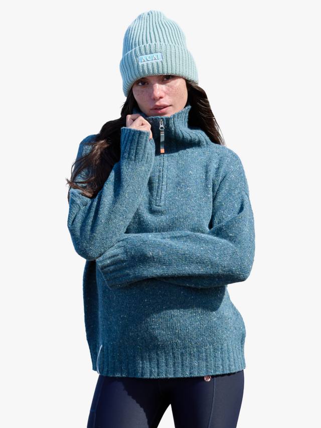 Женский вязаный джемпер Wildwood с четвертью молнии из шерстяной смеси ACAI, Wild Fern
Женский вязаный джемпер Wildwood с четвертью молнии из шерстяной смеси ACAI, Wild Fern