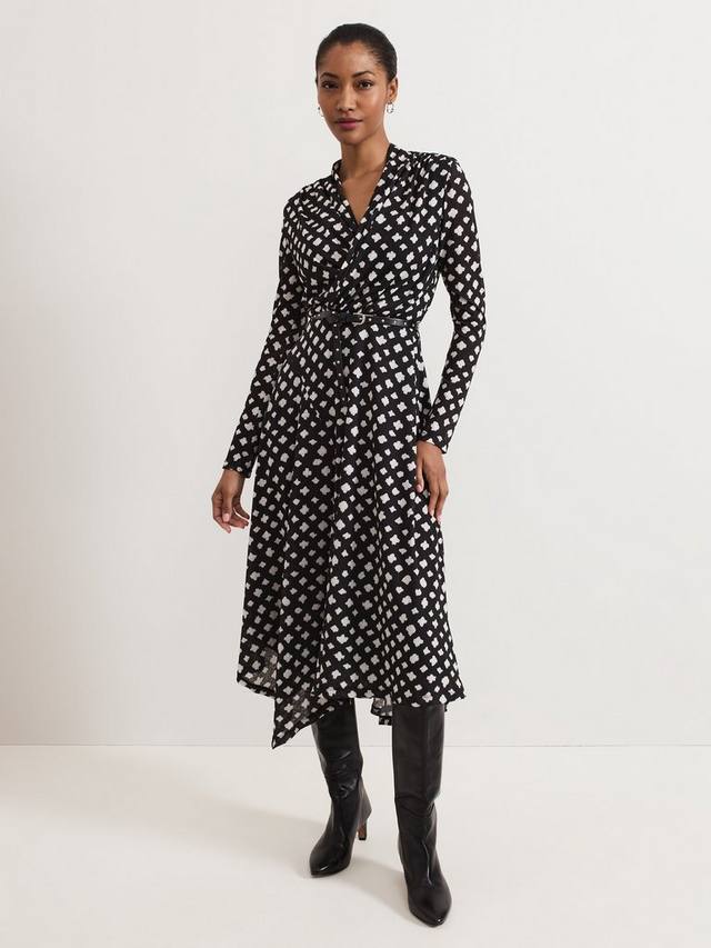 Миди-платье кейтлин с поясом Phase Eight, черный/белый
Миди-платье кейтлин с поясом Phase Eight, черный/белый