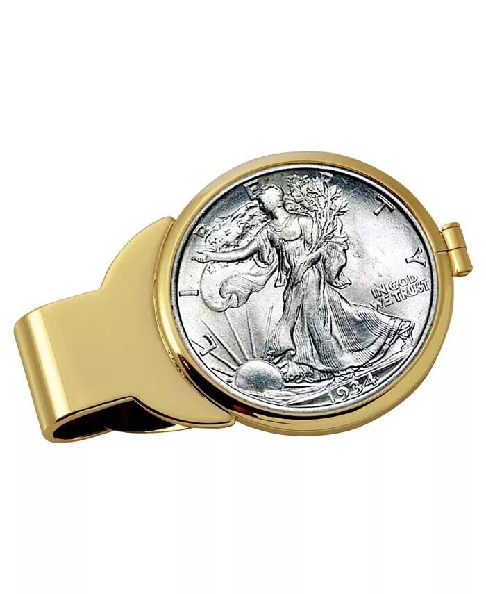 Мужской серебряный зажим для денег в полдоллара для монеты Walking Liberty American Coin Treasures
Мужской серебряный зажим для денег в полдоллара для монеты Walking Liberty American Coin Treasures