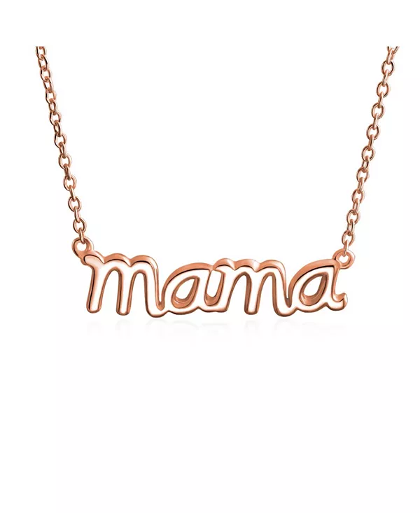 Ожерелье с подвеской «Mama Script» из стерлингового серебра Bling Jewelry, rose
Ожерелье с подвеской «Mama Script» из стерлингового серебра Bling Jewelry, rose