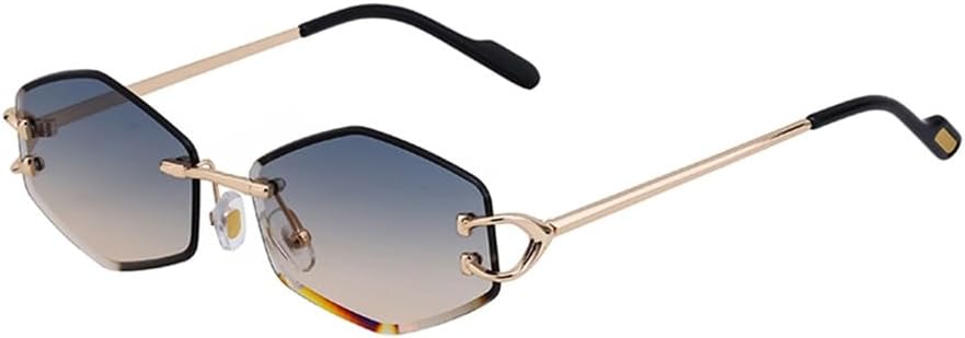 Маленькие солнцезащитные очки без оправы в форме шестиугольника для женщин и мужчин, винтажные солнцезащитные очки в форме ромба для женщин, металлические линзы, очки с защитой от УФ-излучения UV400 VFDHN, 6
Маленькие солнцезащитные очки без оправы в форме шестиугольника для женщин и мужчин, винтажные солнцезащитные очки в форме ромба для женщин, металлические линзы, очки с защитой от УФ-излучения UV400 VFDHN, 6