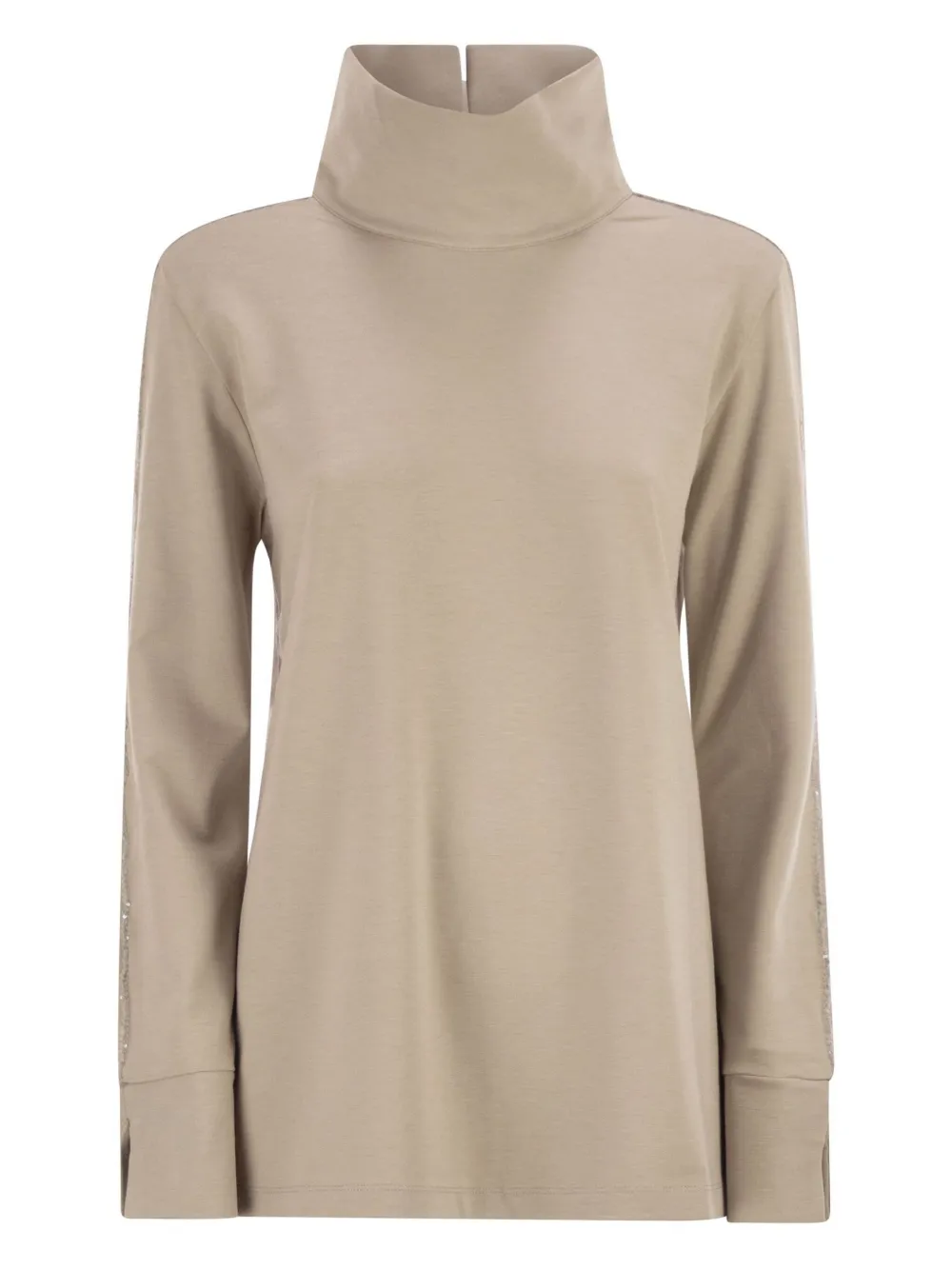 Свитер с высоким воротником и логотипом Herno, нейтральный
Свитер с высоким воротником и логотипом Herno, нейтральный