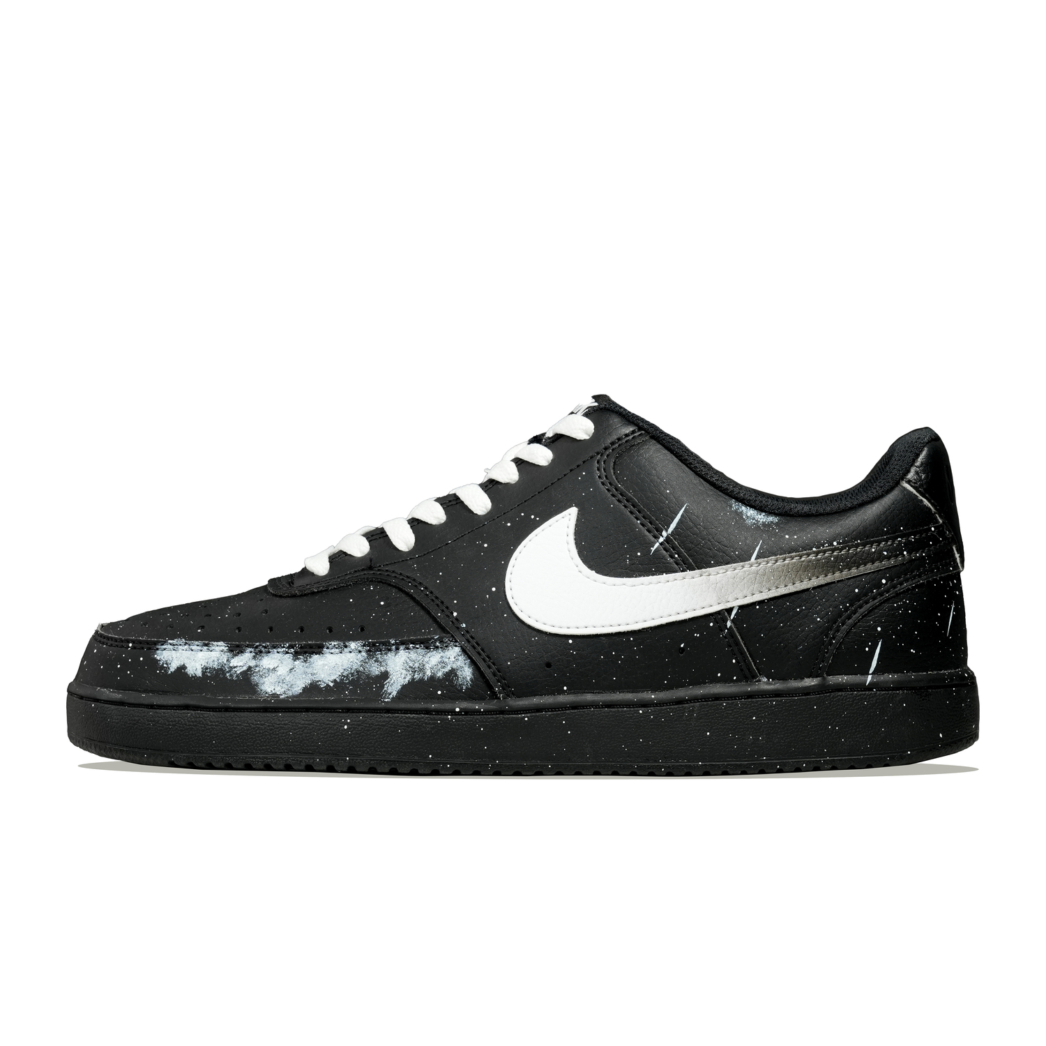 Court Vision 1 Night Star водонепроницаемые low top скейтборд обувь unisex Nike, черный/белый
Court Vision 1 Night Star водонепроницаемые low top скейтборд обувь unisex Nike, черный/белый