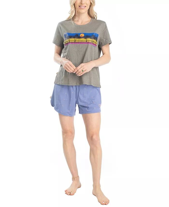 Женский комплект из футболки и коротких брюк Day Breakers Ocean Pacific, синий
Женский комплект из футболки и коротких брюк Day Breakers Ocean Pacific, синий