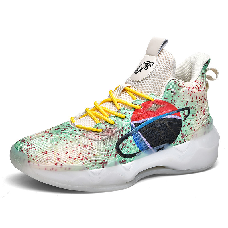 King Jinmai Дышащие высокие кеды унисекс зеленые черные красные, цвет Green Black Red
King Jinmai Дышащие высокие кеды унисекс зеленые черные красные, цвет Green Black Red