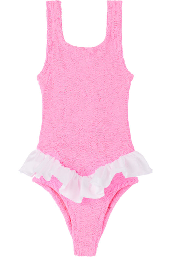 Детский купальник Denise розового и белого цвета Hunza G
Детский купальник Denise розового и белого цвета Hunza G