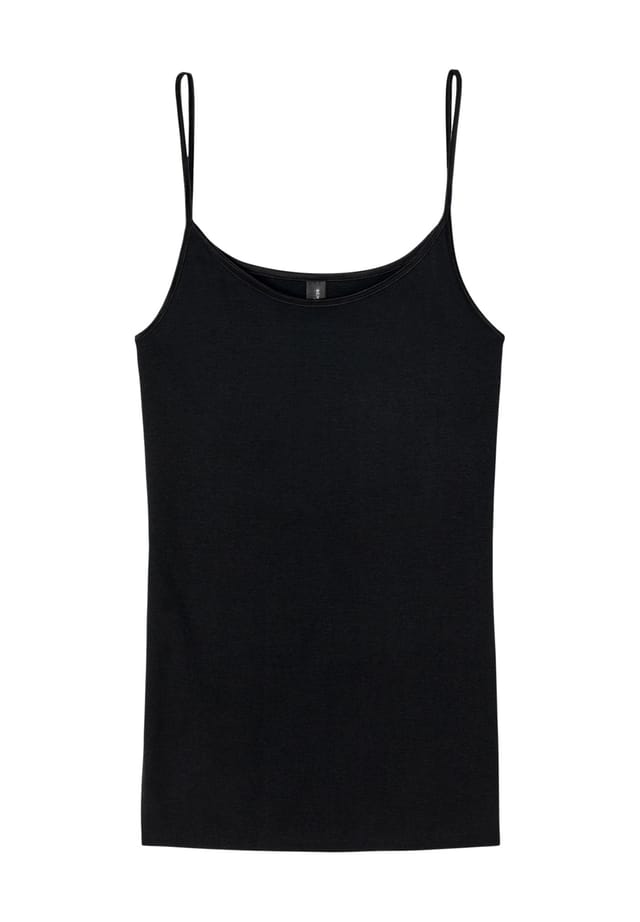 Топ спагетти "люкс" с гладкой глянцевой окантовкой Schiesser, черный
Топ спагетти "люкс" с гладкой глянцевой окантовкой Schiesser, черный