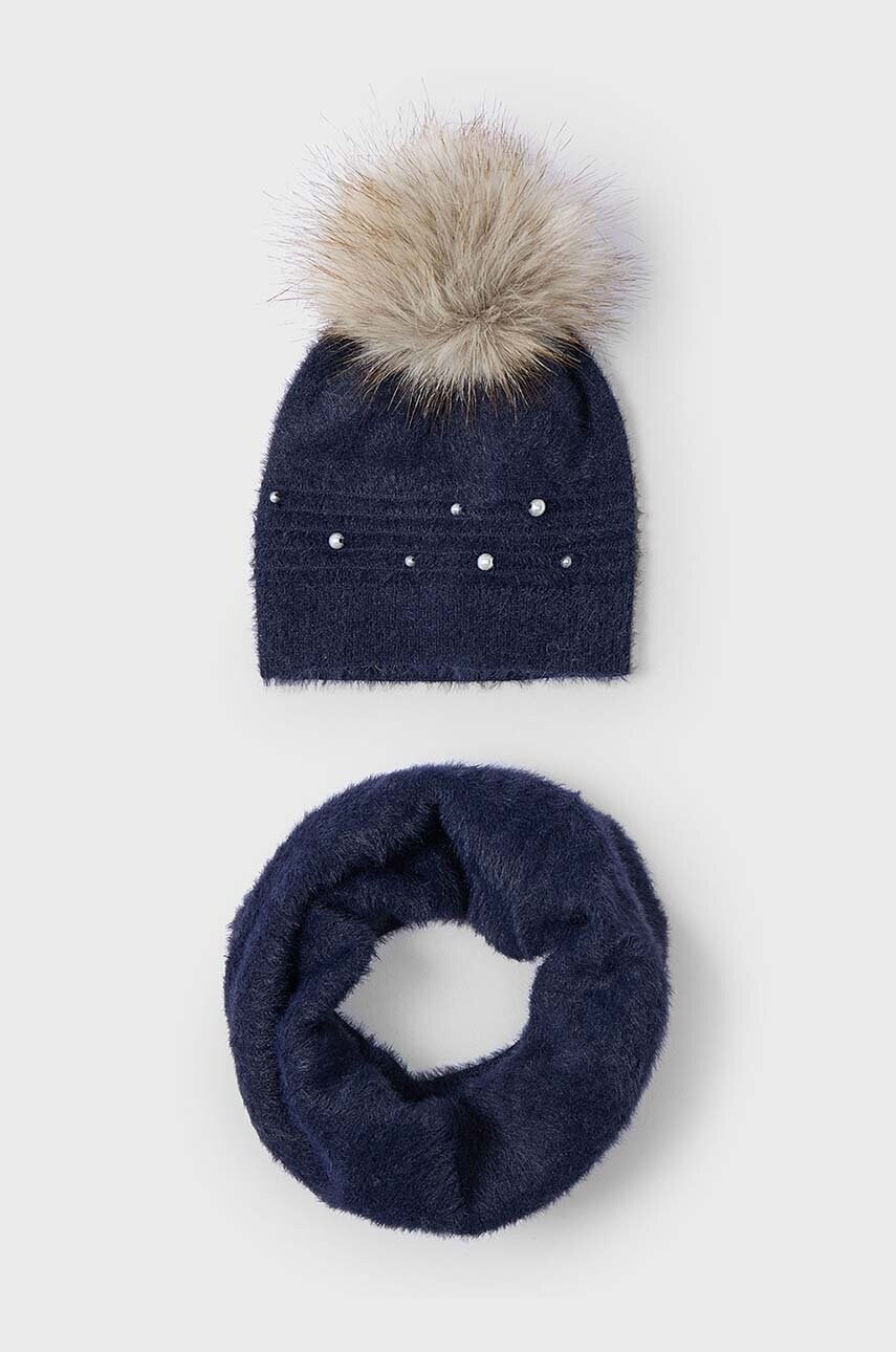 Детская шапка и шарф Mayoral, темно-синий
Детская шапка и шарф Mayoral, темно-синий