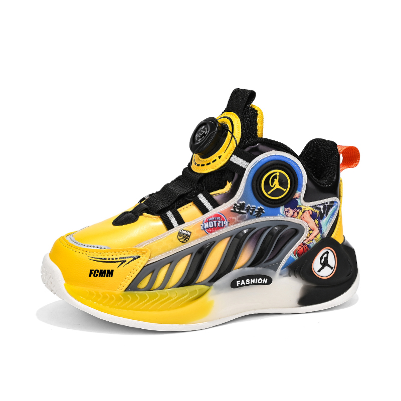 Баскетбольные кроссовки Anti Kick, износостойкие, легкие, с амортизацией, средней высоты, детские FCMM, черный/желтый
Баскетбольные кроссовки Anti Kick, износостойкие, легкие, с амортизацией, средней высоты, детские FCMM, черный/желтый