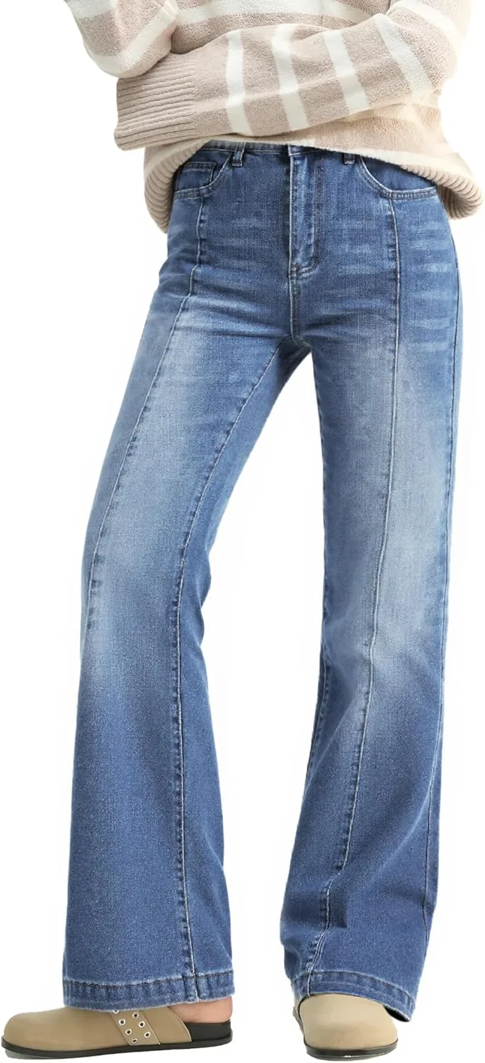 EMMIOL Flare Jeans для женщин, Mid-High Waist, Bootcut, Stretchy Denim
EMMIOL Flare Jeans для женщин, Mid-High Waist, Bootcut, Stretchy Denim
