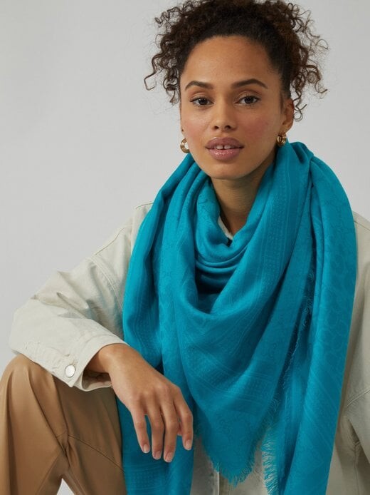 Шарф 60хлопок 40модал 140х140см Codello, бирюзовый
Шарф 60хлопок 40модал 140х140см Codello, бирюзовый