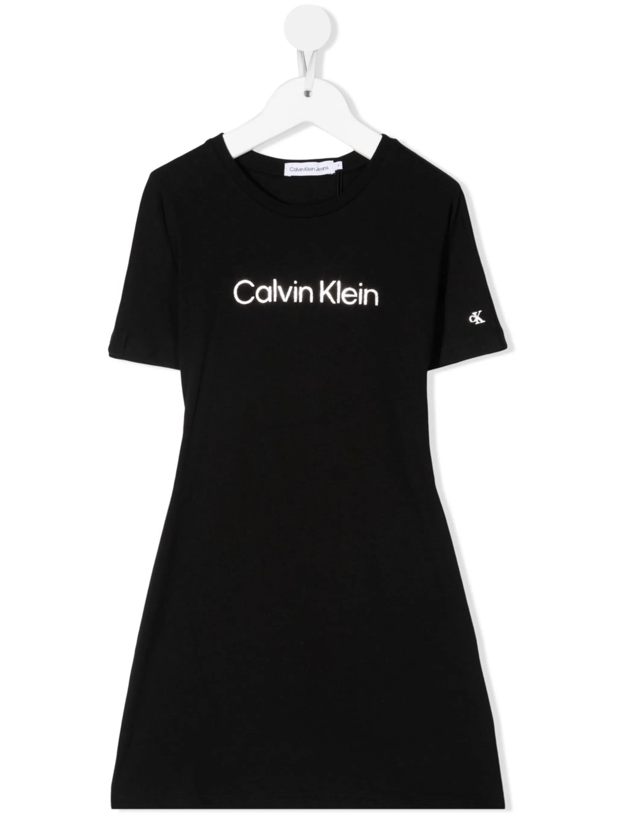 Расклешенное платье с логотипом Calvin Klein Kids, черный
Расклешенное платье с логотипом Calvin Klein Kids, черный