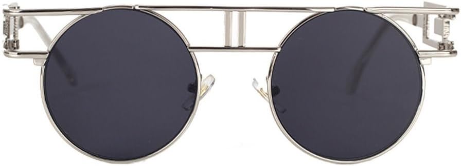 Круглые солнцезащитные очки из сплава для женщин и мужчин, модные, в крупной оправе, зеркальные, женские, в стиле стимпанк, с защитой от УФ-излучения UV400 HVTVTLA, C1silver-black
Круглые солнцезащитные очки из сплава для женщин и мужчин, модные, в крупной оправе, зеркальные, женские, в стиле стимпанк, с защитой от УФ-излучения UV400 HVTVTLA, C1silver-black