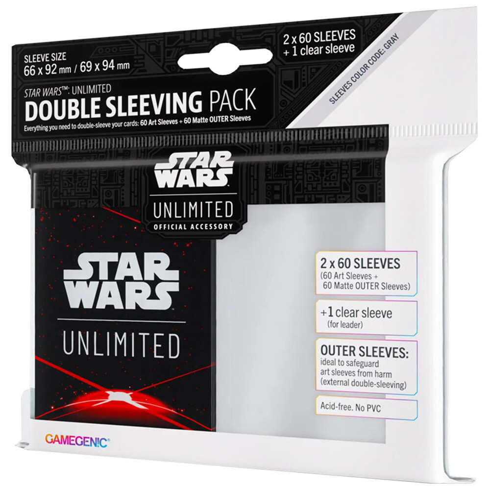 Аксессуары Gamegenic Star Wars Unlimited Double Sleeving Pack: Space Red
Аксессуары Gamegenic Star Wars Unlimited Double Sleeving Pack: Space Red