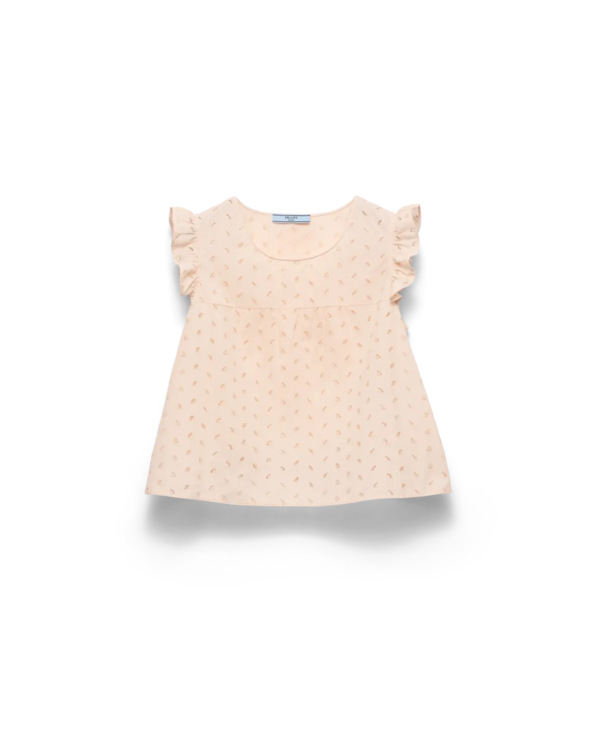 Топ из кружевного батиста Prada, персиковый
Топ из кружевного батиста Prada, персиковый