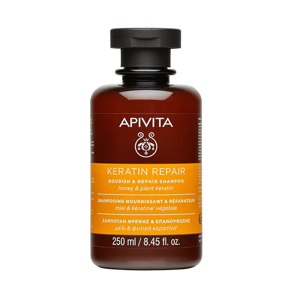 Питательный и восстанавливающий шампунь Keratin Repair Apivita, 250 ml
Питательный и восстанавливающий шампунь Keratin Repair Apivita, 250 ml