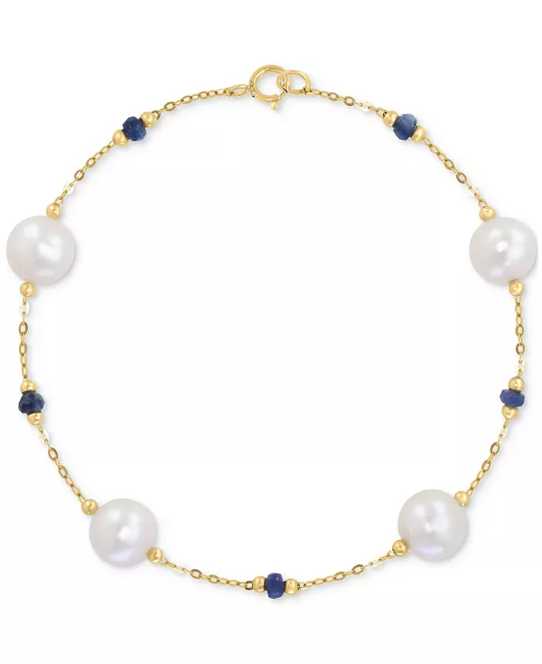 Браслет Effy из 14-каратного золота с культивированным пресноводным жемчугом (8 мм) и сапфирами (7/8 карата) Effy Collection, gold
Браслет Effy из 14-каратного золота с культивированным пресноводным жемчугом (8 мм) и сапфирами (7/8 карата) Effy Collection, gold