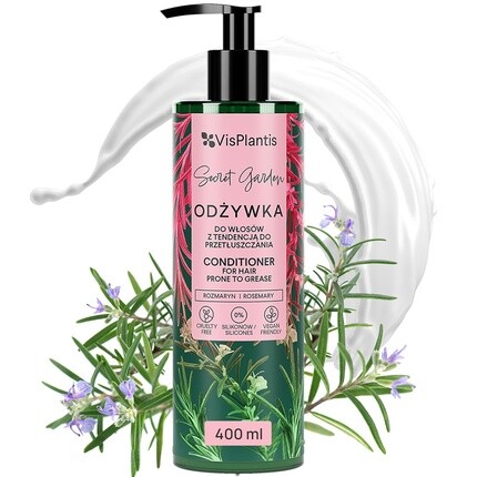 Vis Plantis Натуральный кондиционер с розмарином Веганский ополаскиватель для жирных волос 400мл
Vis Plantis Натуральный кондиционер с розмарином Веганский ополаскиватель для жирных волос 400мл