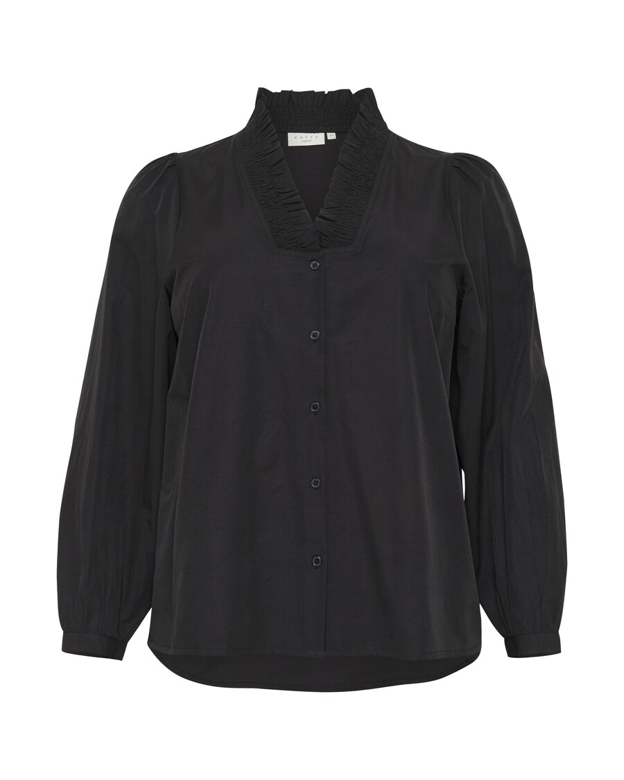 Рубашка KAFFE CURVE Blouse Mai, черный 
Рубашка KAFFE CURVE Blouse Mai, черный