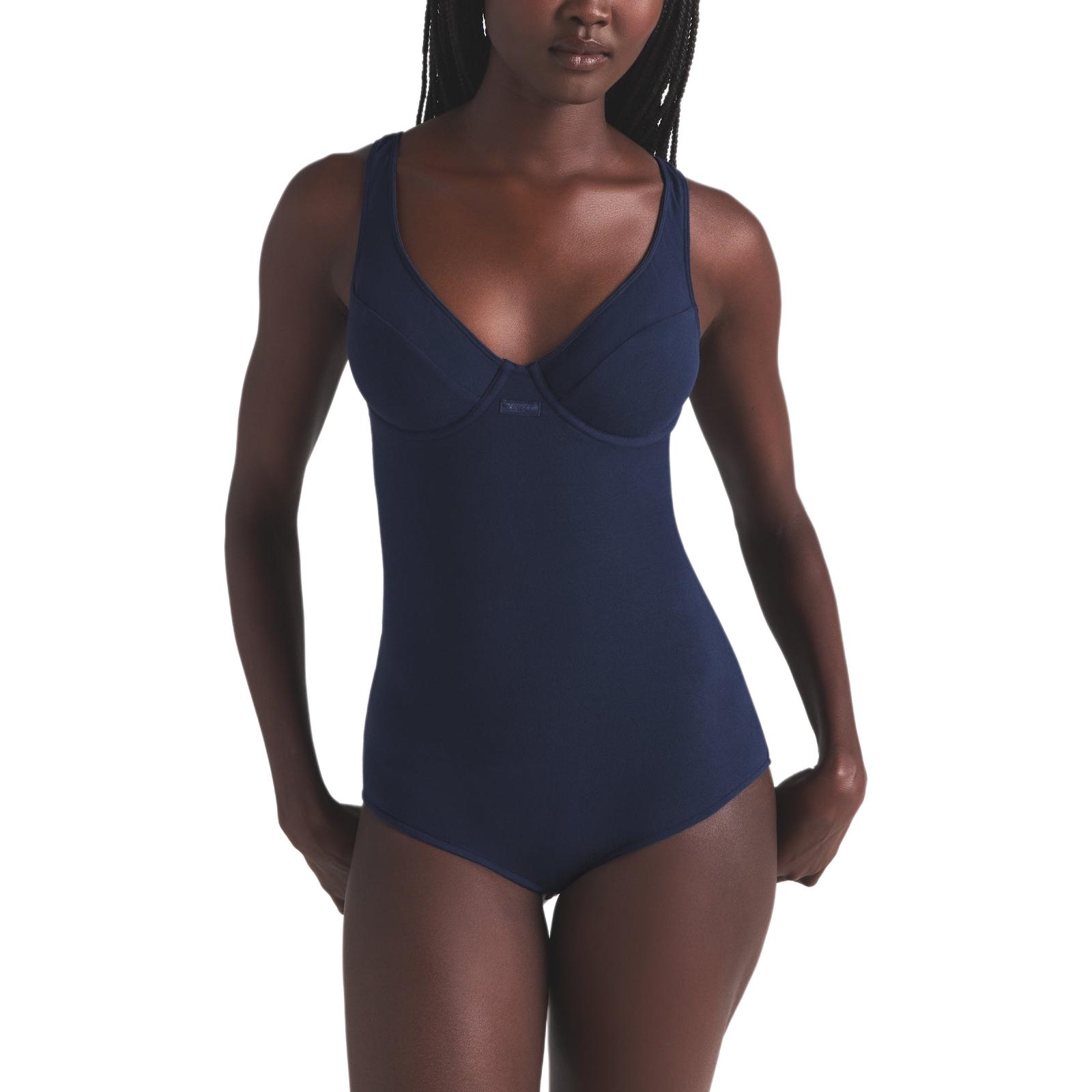 Skims SS25 Cotton Jersey Underwire боди-джампер для женщин, цвет Navy/Marine Blue
Skims SS25 Cotton Jersey Underwire боди-джампер для женщин, цвет Navy/Marine Blue