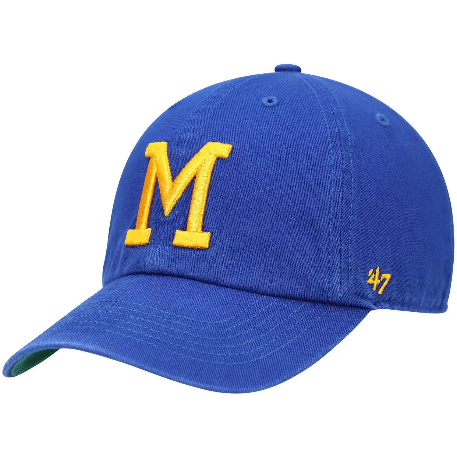 Мужская приталенная шляпа с логотипом Royal Milwaukee Brewers Cooperstown Collection '47
Мужская приталенная шляпа с логотипом Royal Milwaukee Brewers Cooperstown Collection '47