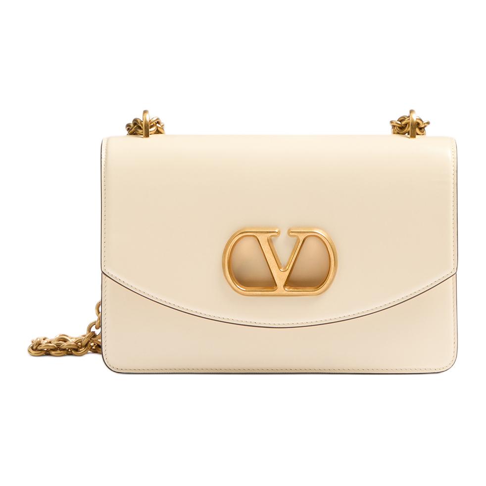 Valentino Кожаная сумка через плечо женская масляно-белая
Valentino Кожаная сумка через плечо женская масляно-белая