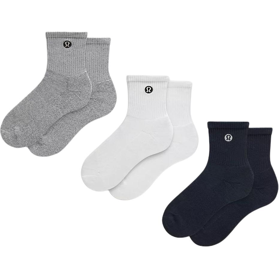 Lululemon Повседневные носки до середины икры, унисекс, 3 шт в упаковке
Lululemon Повседневные носки до середины икры, унисекс, 3 шт в упаковке