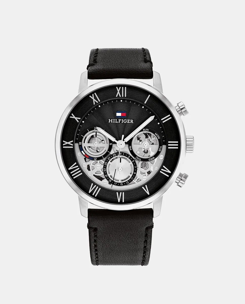 Legend 1710565 многофункциональные черные кожаные мужские часы Tommy Hilfiger, черный
Legend 1710565 многофункциональные черные кожаные мужские часы Tommy Hilfiger, черный