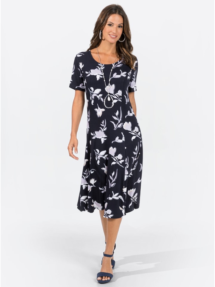 Платье из джерси с принтом темно-синего и сиреневого цветов WITT WEIDEN
Платье из джерси с принтом темно-синего и сиреневого цветов WITT WEIDEN