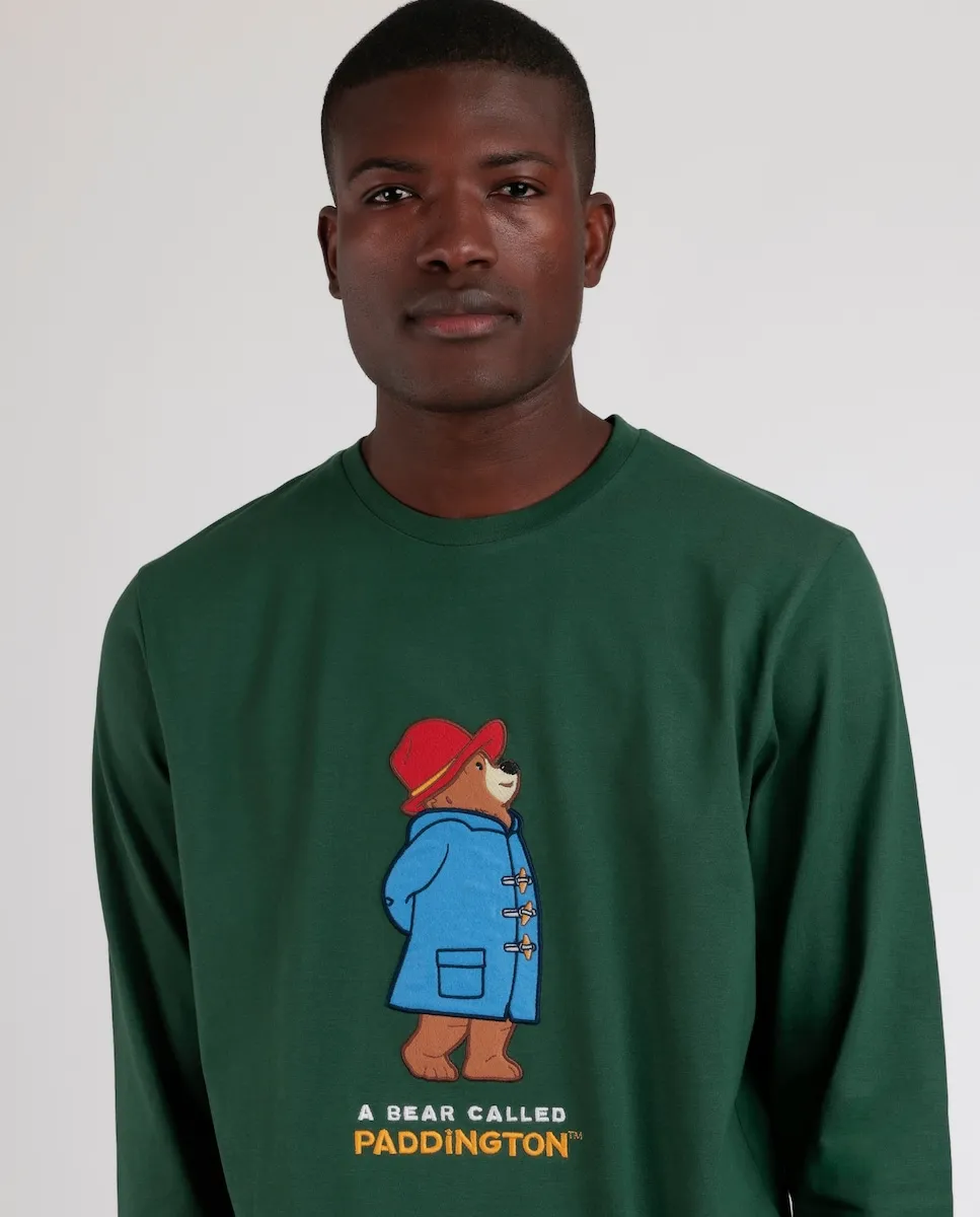 Мужская длинная пижама из трикотажа зеленого цвета Paddington
Мужская длинная пижама из трикотажа зеленого цвета Paddington