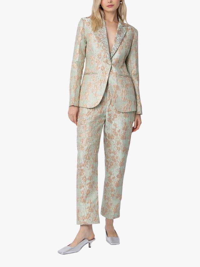 Брюки прямого кроя из жаккарда с цветочным рисунком cedrina Raishma, зеленый
Брюки прямого кроя из жаккарда с цветочным рисунком cedrina Raishma, зеленый