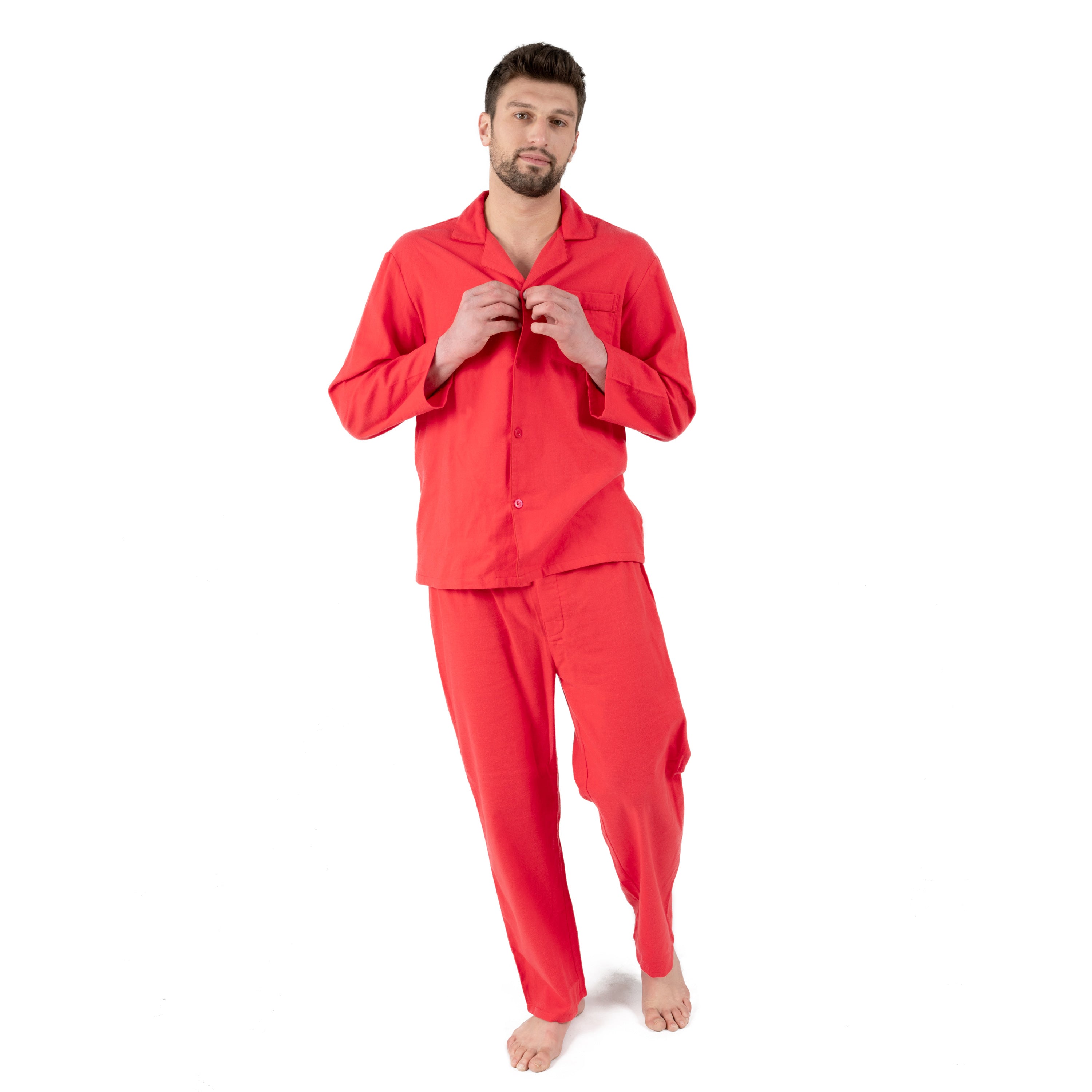 Мужская двухкомпонентная фланелевая пижама Leveret, красный
Мужская двухкомпонентная фланелевая пижама Leveret, красный