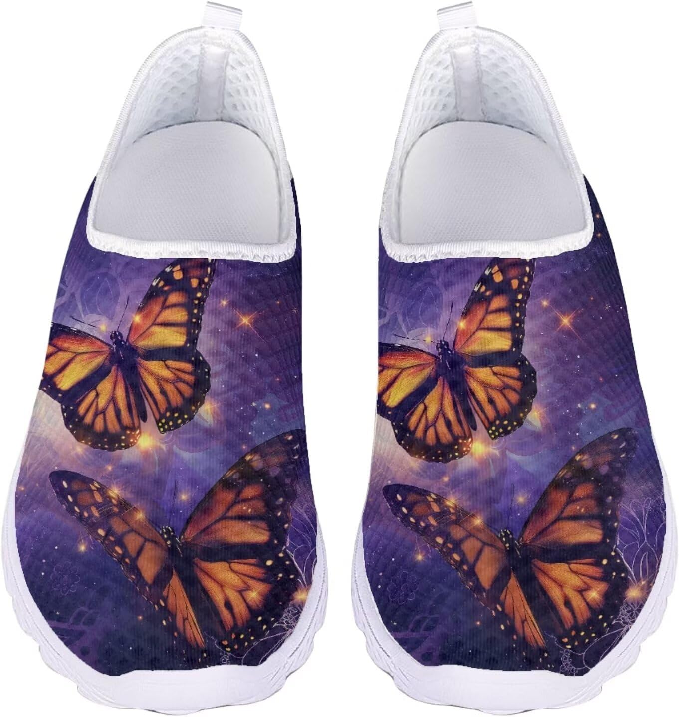 Кроссовки Jeiento Slip On для женщин и мужчин с широким носком, легкие спортивные кроссовки из сетки, женские мягкие слипоны, Butterfly
Кроссовки Jeiento Slip On для женщин и мужчин с широким носком, легкие спортивные кроссовки из сетки, женские мягкие слипоны, Butterfly