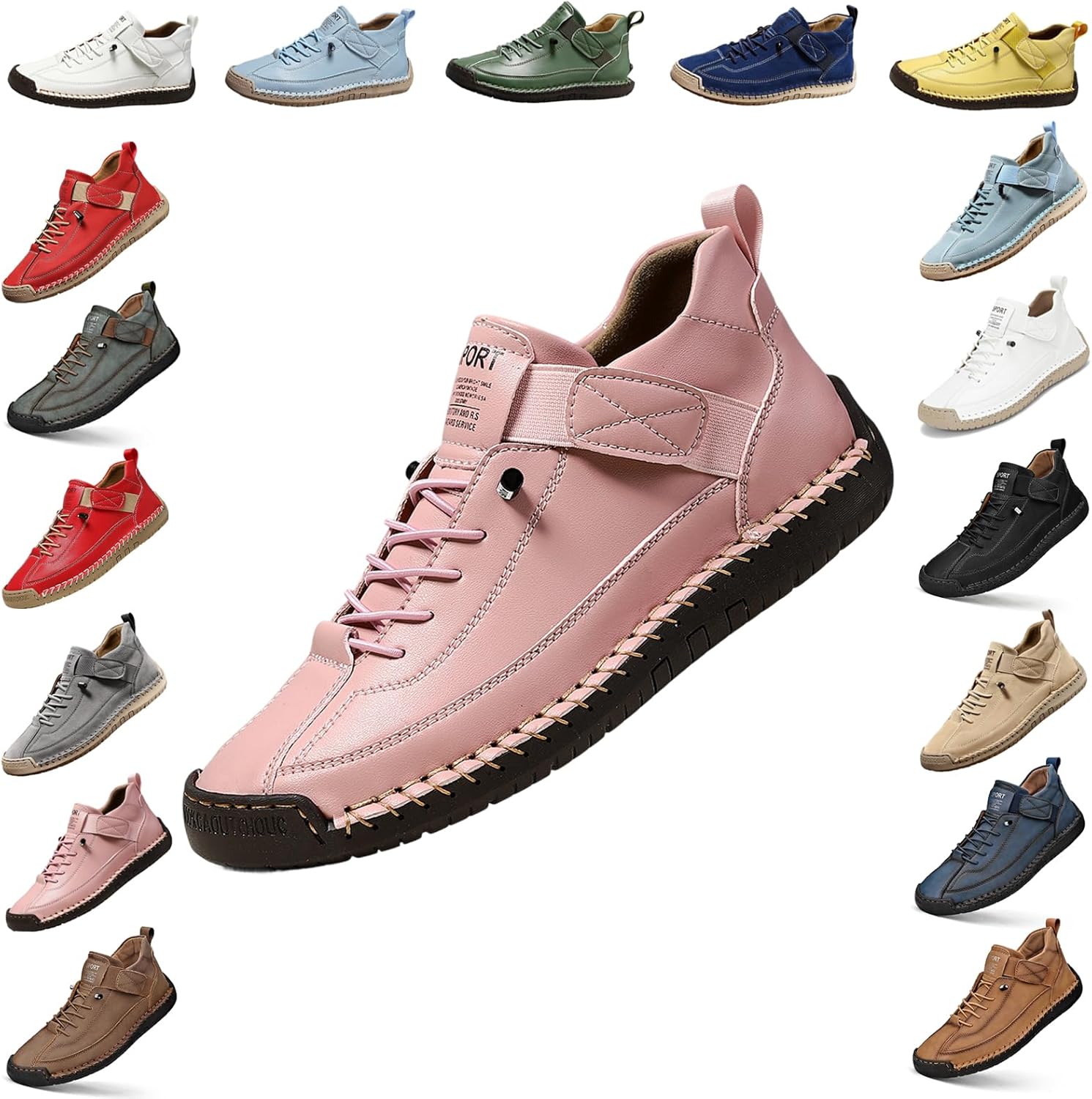 YTINGNICE Унисекс ортопедические ботинки на щиколотку, ручная работа, кожа с липучкой, поддержка свода стопы, обувь для ходьбы без шнурков, розовый
YTINGNICE Унисекс ортопедические ботинки на щиколотку, ручная работа, кожа с липучкой, поддержка свода стопы, обувь для ходьбы без шнурков, розовый