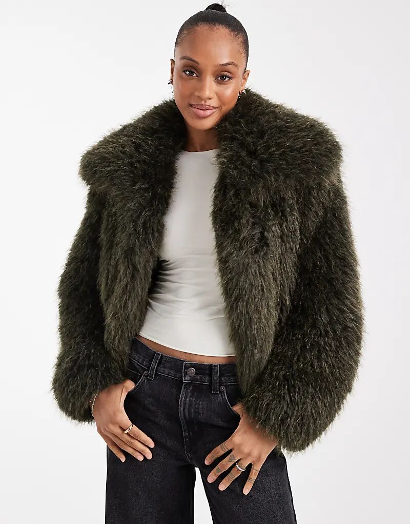 Укороченная куртка из искусственного меха ASOS DESIGN Tall цвета хаки
Укороченная куртка из искусственного меха ASOS DESIGN Tall цвета хаки