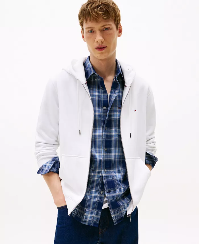 Мужская худи с длинным рукавом на молнии и флаг-логотипом Tommy Hilfiger, белый
Мужская худи с длинным рукавом на молнии и флаг-логотипом Tommy Hilfiger, белый