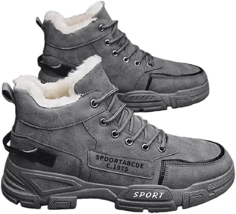 Плотные и теплые ботинки для осени и зимы, меховая подкладка внутри, мужские высокие ботинки Clolinde, серый
Плотные и теплые ботинки для осени и зимы, меховая подкладка внутри, мужские высокие ботинки Clolinde, серый