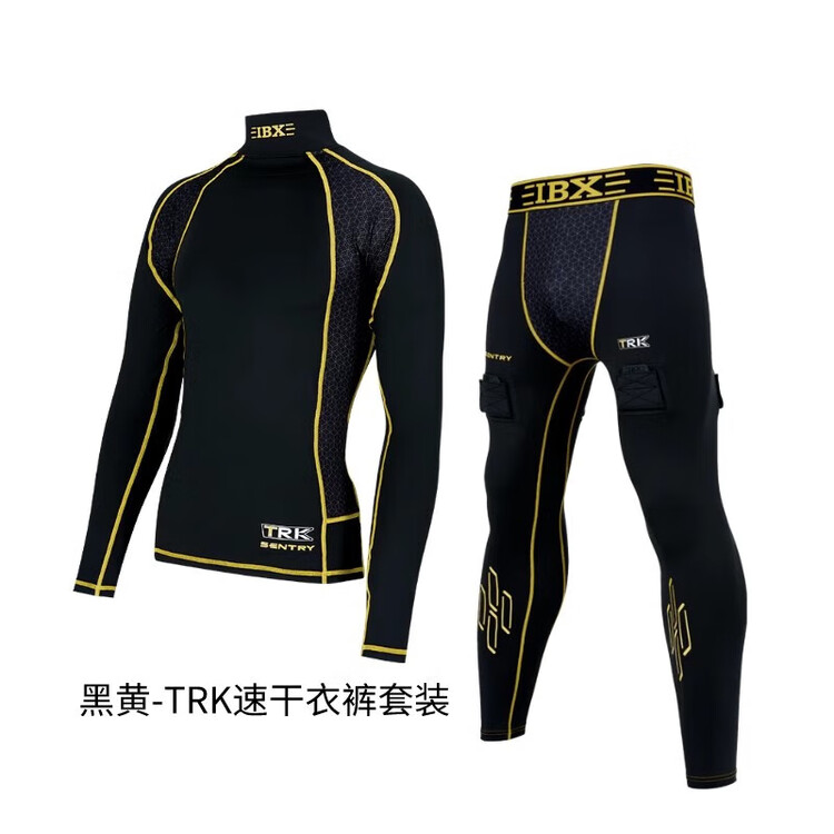 He Jiagong Детский и юношеский комплект для хоккея с шайбой TRK, быстросохнущий топ и штаны, черно-желтый, размер XL (рост 155-170 см)
He Jiagong Детский и юношеский комплект для хоккея с шайбой TRK, быстросохнущий топ и штаны, черно-желтый, размер XL (рост 155-170 см)